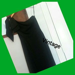 VINTAGE BLACK  DRESS ONE SHOULDER - Get it now